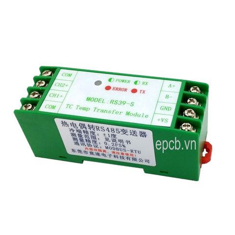 Module chuyển đổi nhiệt độ loại K sang RS485 có cách ly ES-RS39S