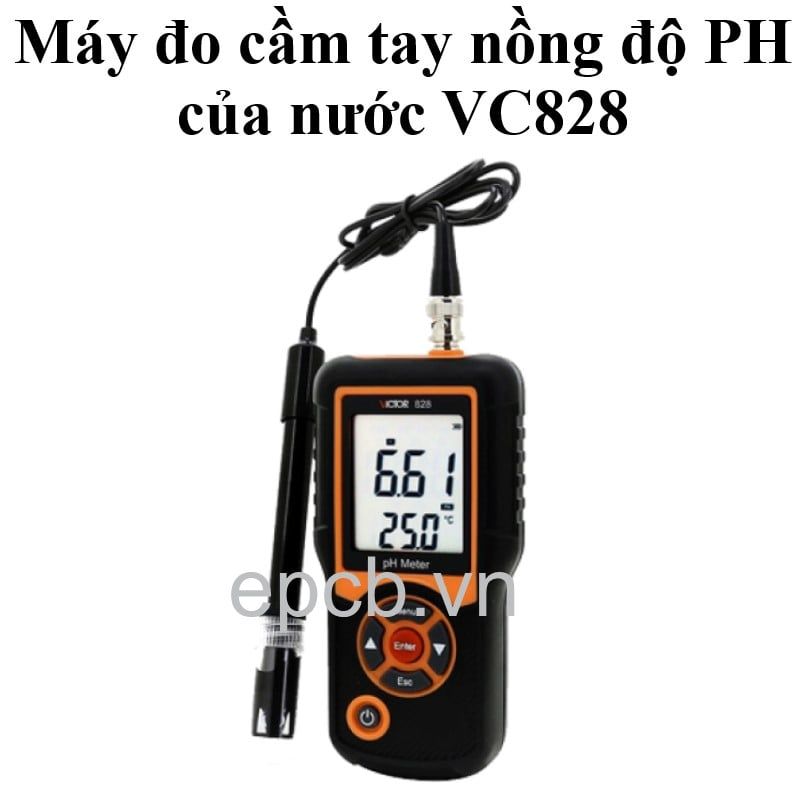 Máy đo cầm tay nồng độ PH của nước VC828