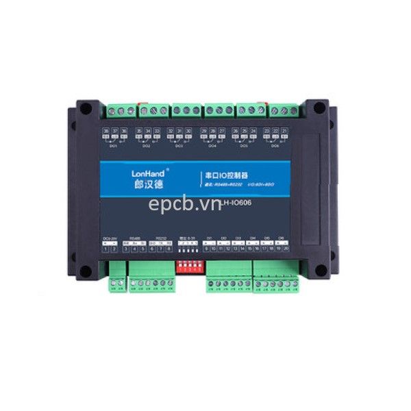 Relay 8 kênh IO giao tiếp RS485 và RS232 công nghiệp LH-IO-02