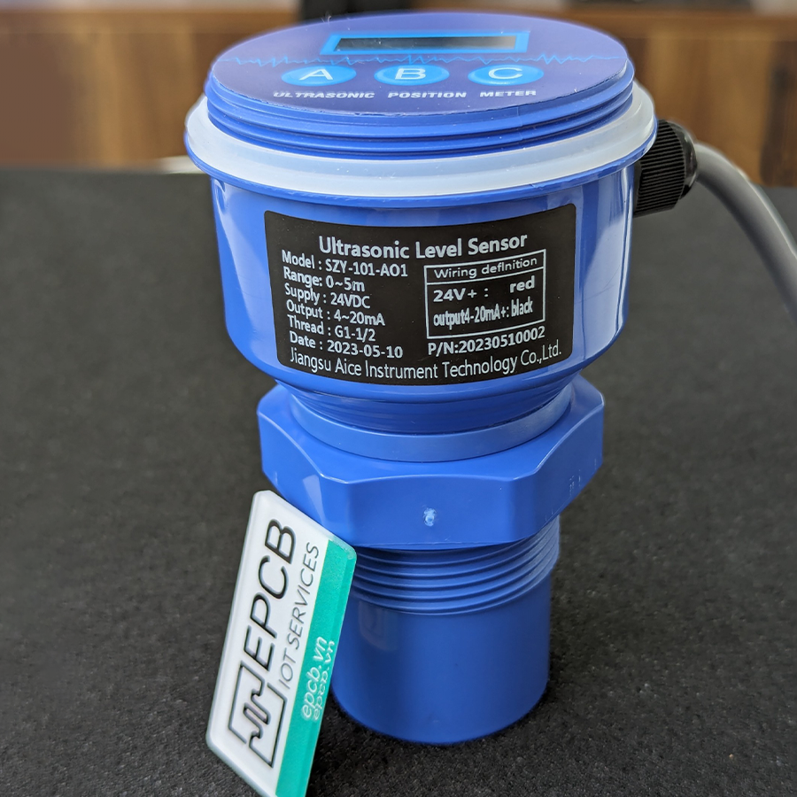 Cảm biến siêu âm đo mức nước ES-ULS-02 | 4-20mA | RS485 | Giá tốt