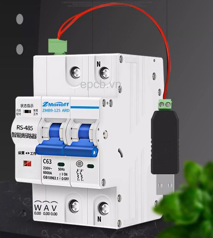 Thiết bị đóng cắt thông minh 1P, 2P, 3P giao tiếp RS485 Modbus RTU