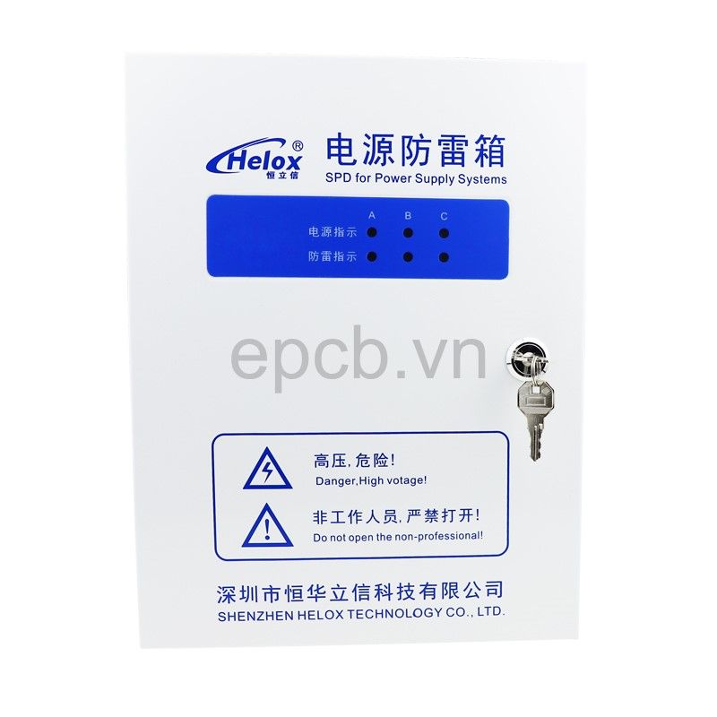 Tủ điện chống sét lan truyền 3 pha 380V 20kA HM3-20