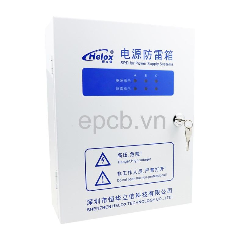 Tủ điện chống sét lan truyền 3 pha 380V 80kA HM3-80