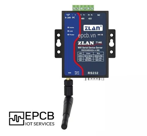 ZLAN7146 - Bộ chuyển đổi Modbus RS485/RS232/RS422 sang WIFI