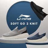 Giày thời trang nam chính hãng Li-Ning SOFT GO 2 KNIT AGVV017 Sneaker Shoes