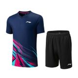 Bộ quần áo cầu lông nam Li-Ning P-AATV013 ( 4 Màu ) Sport Chạy Bộ Tập Thể Dục
