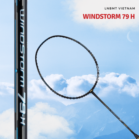 Vợt cầu lông chính hãng Li-Ning WindStorm 79H Black AYPT449-5