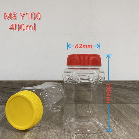 K2 - Mã Y100 - Hũ Nhựa Lục Giác 400ml