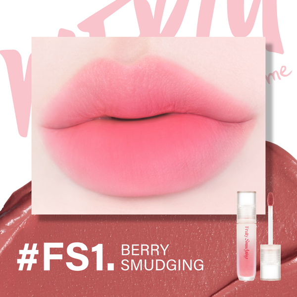 (New) Son Kem Lì Merzy Fruity Smudging Velvet Tint #FS1 Berry Smudging