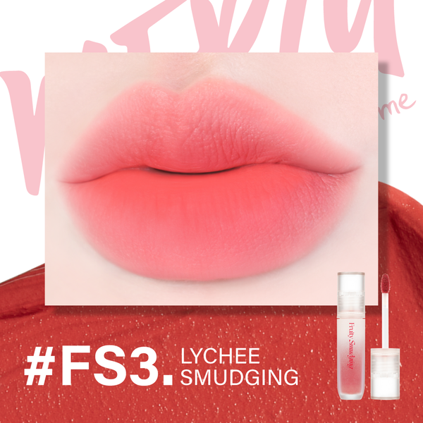 (New) Son Kem Lì Merzy Fruity Smudging Velvet Tint #FS3 Lychee Smudging
