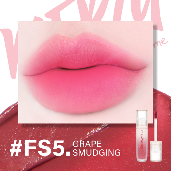 (New) Son Kem Lì Merzy Fruity Smudging Velvet Tint #FS5 Grape Smudging