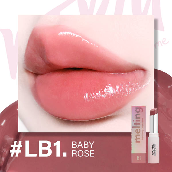 Son Dưỡng Có Màu Merzy Siren Melting Color Lipbalm #LB1 Baby Rose