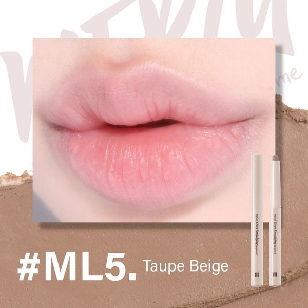 Chì Kẻ Viền Môi Merzy Mood Over Smudging Lip Pencil #ML5