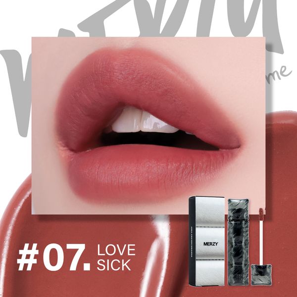 (New) Son Kem Lì Merzy Puffer Velvet Tint #07 Love Sick