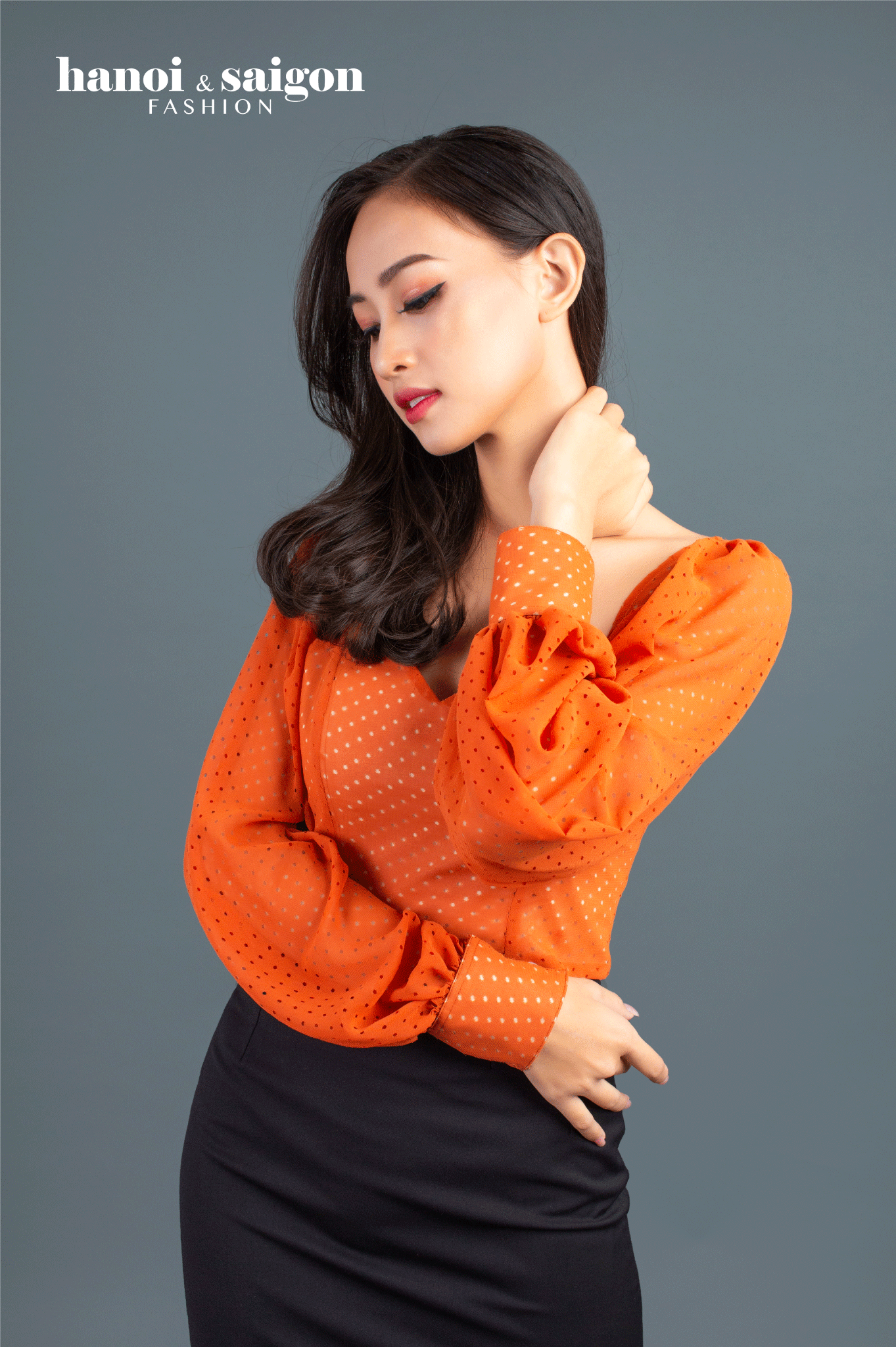 Croptop cúp ngực tay phồng
