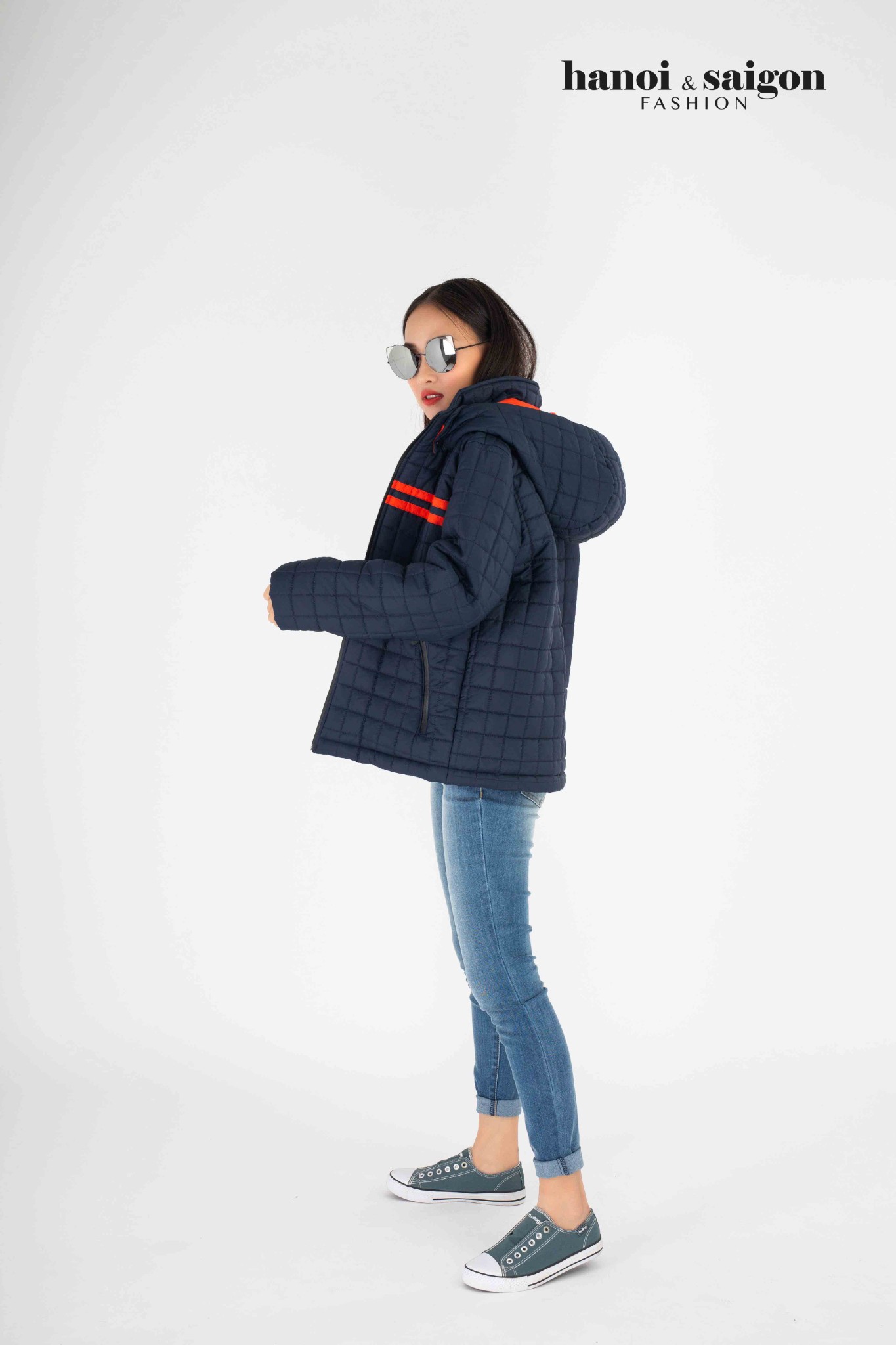 Jaket Trần Gòn Xanh Than 1 (K022-NV1) - Saii Studio