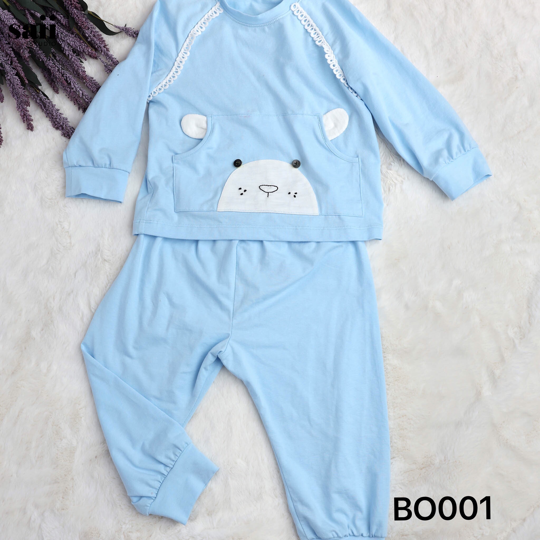 Bộ gấu kẹp ren - BO001