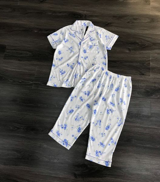 BỘ UMI PIJAMA LỬNG THUN COTTON HỌA TIẾT