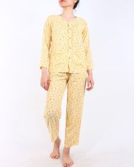 BỘ LANH DÀI TAY NÚT CÀI UMI YELLOW