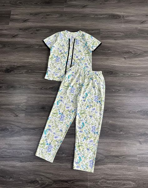 BỘ THUN COTTON 100% DÀI PHỐI VIỀN GIỮA UMI YELLOW