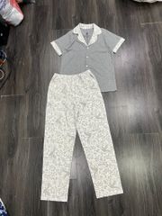 BỘ PIJAMA DÀI CỔ BẺ