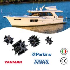 Cánh bơm nước làm mát động cơ Volvo Penta, Perkins, Yanmar, JOHNSON