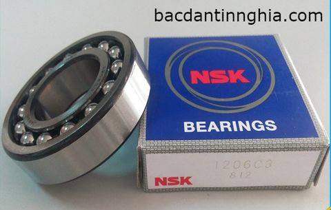 Bạc đạn (vòng bi) 1206 NSK 30*62*16 mm