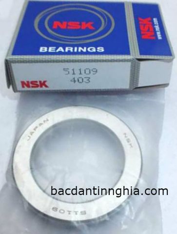 Bạc đạn vòng bi 51109 NSK 45*65*14mm