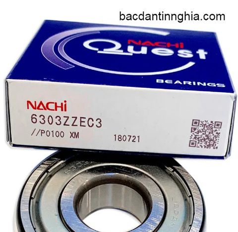 Bạc đạn vòng bi 6303ZZ NACHI 14x47x14 mm