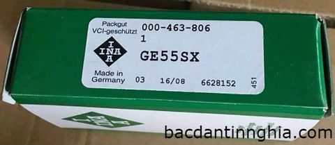 Bạc đạn vòng bi GE55SX INA, GE55 SX, 55*90*23mm