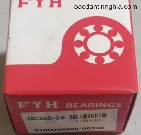 Bạc đạn vòng bi UC205-16 FYH 25.4x52x34 mm