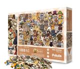 Puzzle Pokolo bộ xếp hình hoạt hình 1000 mảnh - Chủ đề Chó mèo