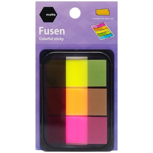 Giấy Note Film Case 3 Màu 44 x 20 mm - Motto CYFFCS-3CB