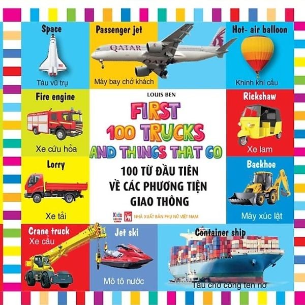 First 100 trucks and things that go - 100 từ đầu tiên về các phương tiện giao thông