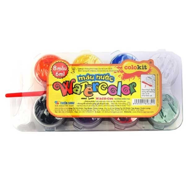 Màu Nước WACO-C06 8 Màu
