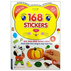 168 Stickers bóc dán hình thông minh phát triển tư duy toán học - Tập 1