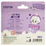 Hộp 12 Bút Màu Sáp Pommy Collection - Smartkids CR13