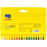 Hộp 18 Bút Sáp Màu Crayon - Colokit CR-C013/PO