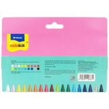 Hộp 18 Bút Sáp Màu Crayon - Colokit CR-C010/PR