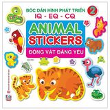 Bóc Dán Hình Phát Triển IQ-EQ-CQ - Animal Sticker - Động Vật Đáng Yêu (Cuốn lẻ)