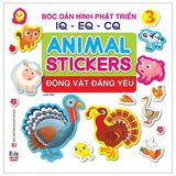 Bóc Dán Hình Phát Triển IQ-EQ-CQ - Animal Sticker - Động Vật Đáng Yêu (Cuốn lẻ)