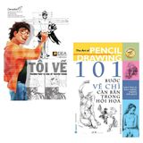 Combo 2 cuốn: Tôi vẽ + 101 Bước Vẽ Chì Căn Bản Trong Hội Họa