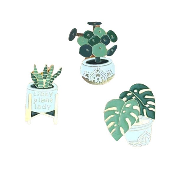 Huy hiệu, ghim cài kim loại trang trí - Cây cối