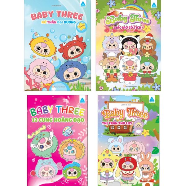 Sách Tô Màu Baby Three (Cuốn lẻ)