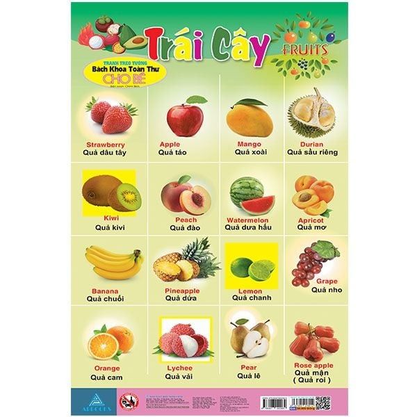 Bách khoa Toàn thư cho bé (Tranh treo Tường) - Chữ Cái Tiếng Việt