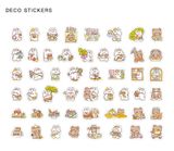 Sticker, hình dán trang trí bộ 100 sticker hoạt hình dễ thương