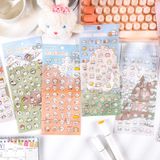 Sticker mini, hình dán trang trí hoạt hình đáng yêu