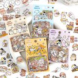 Sticker, hình dán trang trí bộ 100 sticker hoạt hình dễ thương