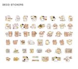 Sticker, hình dán trang trí bộ 100 sticker hoạt hình dễ thương