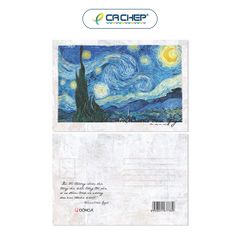 Postcard - Van Gogh - Đêm Đầy Sao 1889